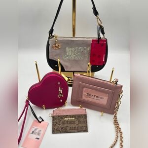 LOT of JUICY COUTURE NWT Bag Wristlets Coin Purse